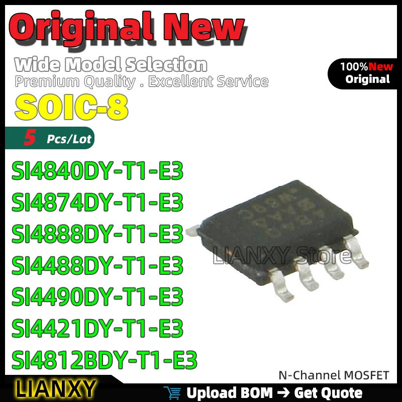 5PCS SI4840DY-T1-E3 SI4874DY-T1-E3 SI4888DY-T1-E3 SI4488DY-T1-E3 SI4490DY-T1-E3 SOP-E3SOP-E3Y1-E3 ic