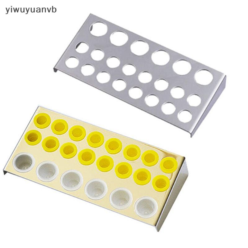 Yiwuyuanvb] ที่วางแก้วน้ําหมึกสักสแตนเลสขนาดใหญ่สําหรับ 22 แคป Stand Machine Supply ใหม่