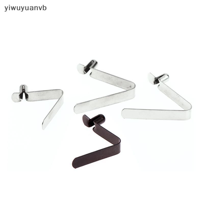 Yiwuyuanvb] 10 ชิ้น Snap Loing Kayak Paddle ฤดูใบไม้ผลิคลิปเต็นท์เสาเดี่ยวปุ่มกันสาดพายเรือ V-รูปฤดูใบไม้ผลิหลอดด้านใน Telescopic ตําแหน่งฤดูใบไม้ผลิคลิป 5-5.5 มม.ใหม่
