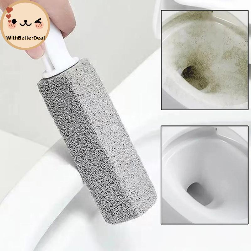 BETTER 1PC ห้องน้ําทําความสะอาดหินหินธรรมชาติหินภูเขาไฟห้องน้ําแปรง Qui ทําความสะอาดหินยาวห้องน้ํา G