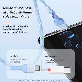 สายชาร์จ type c 3in1 100w ชาร์จเร็ว สายชาร์จ 3 หัวUSB To Type C ใช้ได้กับ iPhone/Samsung/OPPO