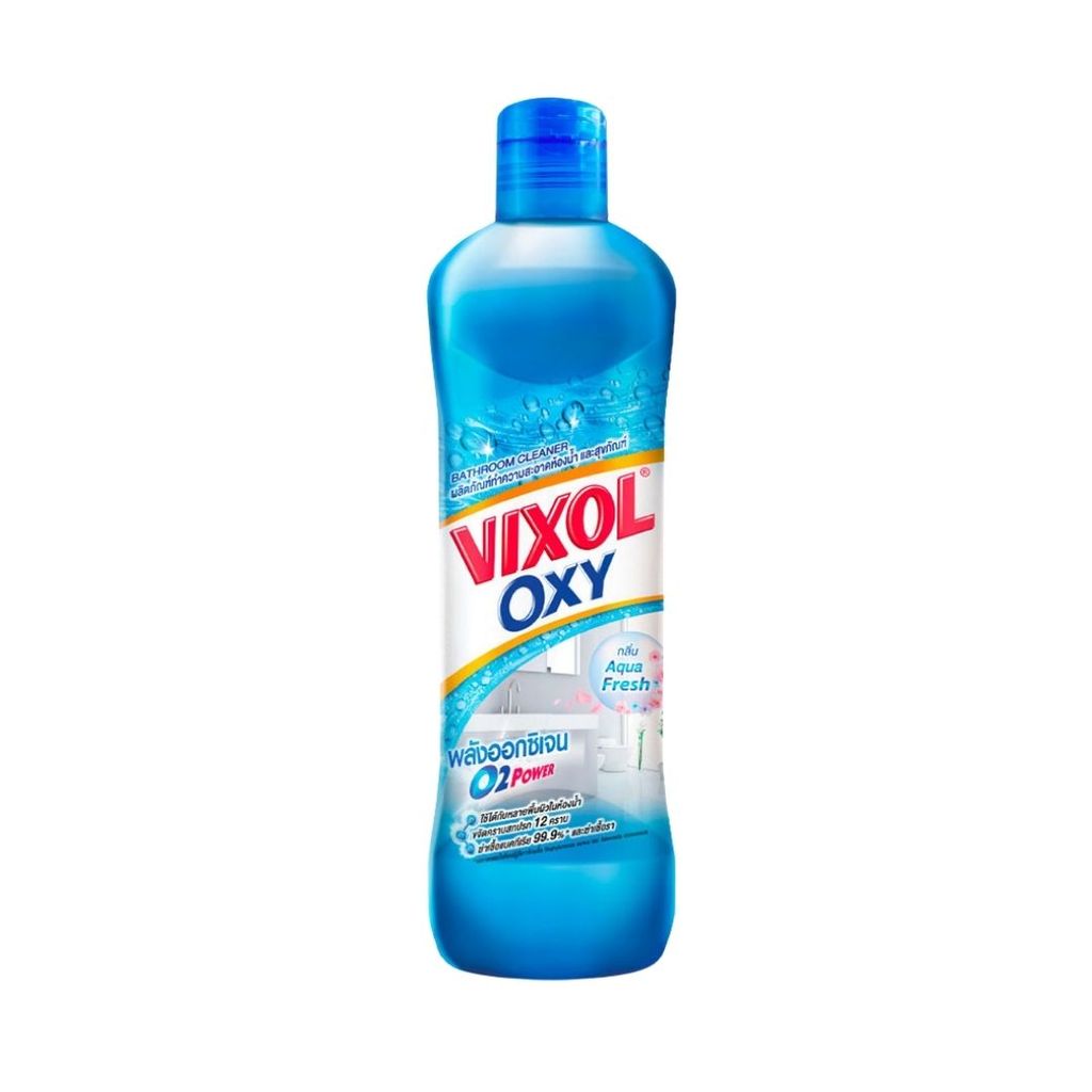 วิกซอล ออกซี่น้ำยาล้างห้องน้ำสีฟ้า Vixol Oxy Bathroom Cleaner Blue 700ml.