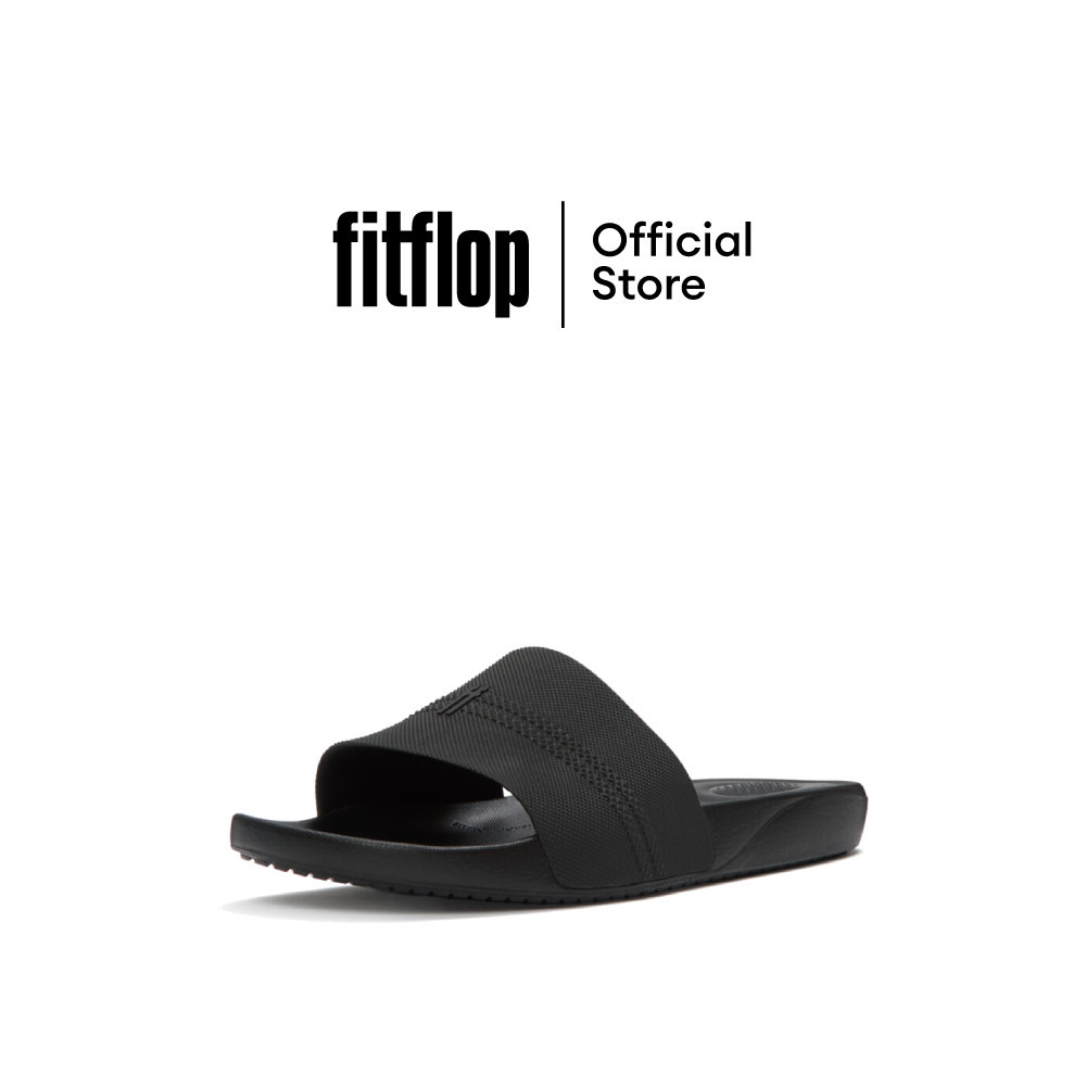 FITFLOP IQUSHION POOL SLIDES รองเท้าแตะผู้ชาย รุ่น A6P-090 สี ALL BLACK