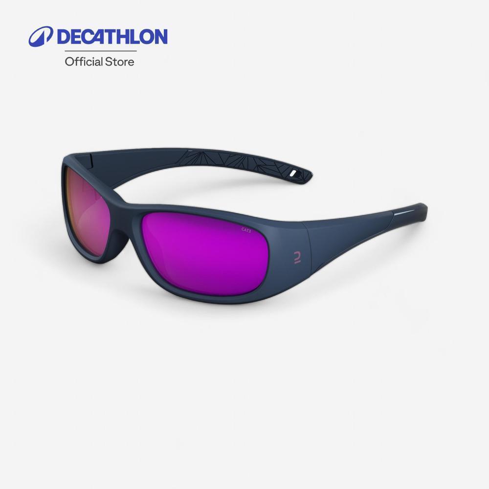 Decathlon Kids Hiking Sunglasses แว่นกันแดดใส่เดินป่าสำหรับเด็กอายุ 6-10 ปี รุ่น Mh T100 ประเภท 3 - Blue
