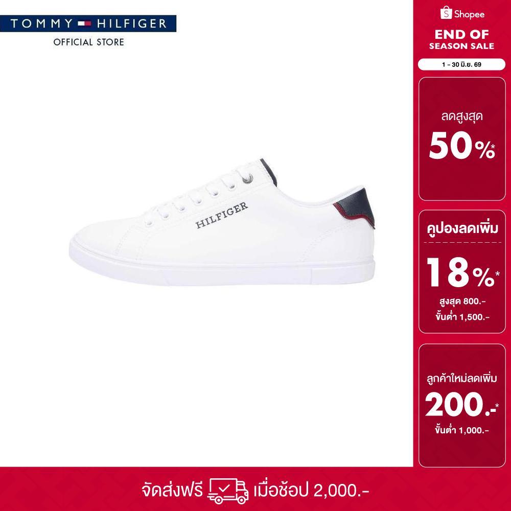 Tommy Hilfiger รองเท้าผ้าใบ ผู้ชาย รุ่น FM0FM05759 YBS - สีขาว