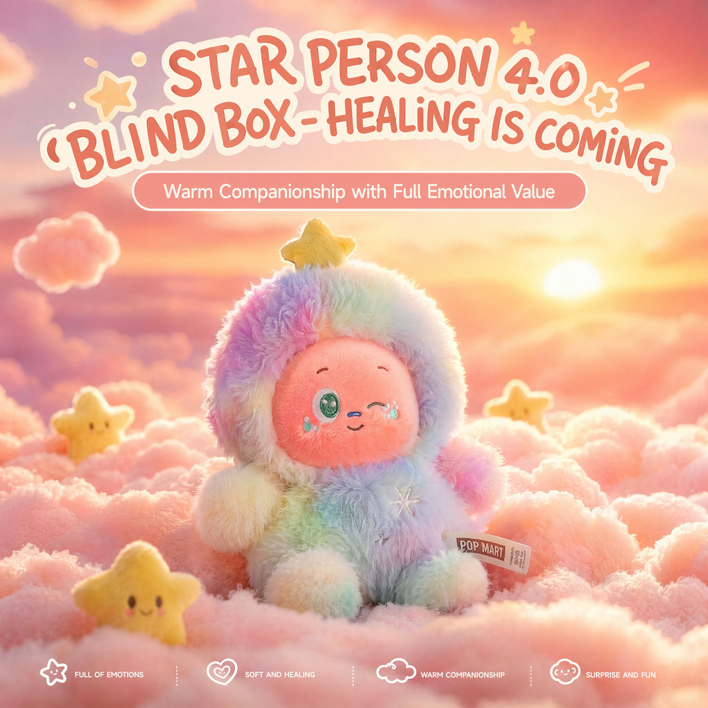 Star People 4.0 Mystery Box Influencer Hot-ขาย Mystery Box Healing Series ตุ๊กตา Mystery กล่องไวนิลตุ๊กตารูปตุ๊กตา First Choice สําหรับ Baby Friends Collection ของขวัญสินค้า