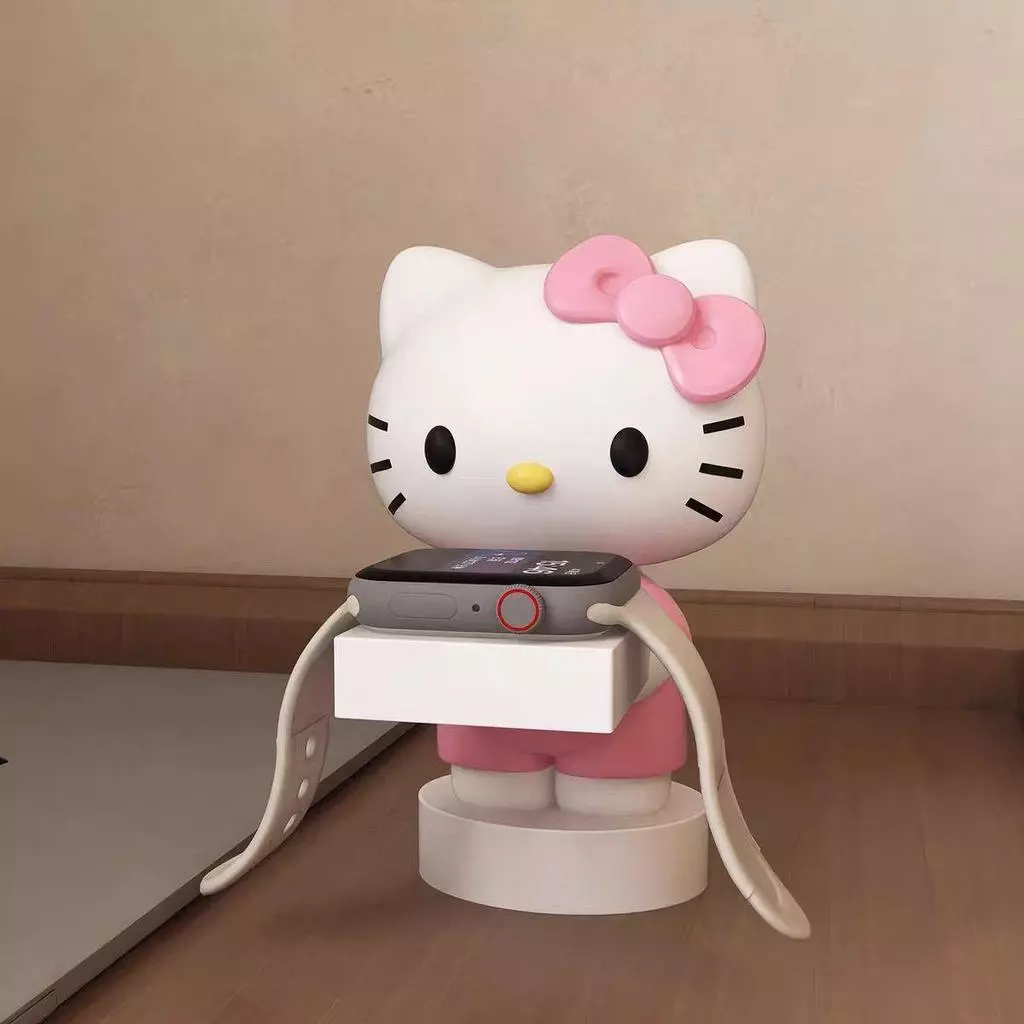Hello Kitty แท่นชาร์จ Apple Watch ฐานตกแต่งน่ารักสามารถวางไว้ได้สําหรับโฮมออฟฟิศใช้