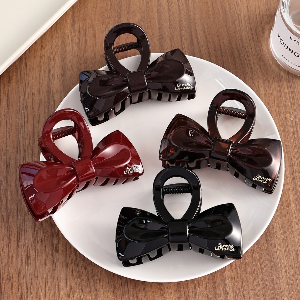 All-Match กิ๊บติดผมโบว์แฟชั่นCommuter Shark Clip High-End Gold Labelกิ๊บติดผมแผ่นดิสก์กิ๊บ