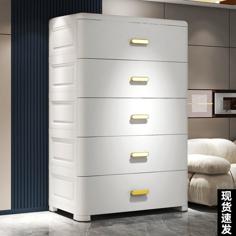 หนา Multi-Layer Locker ลิ้นชักตู้เก็บของเล่นในครัวเรือน Sundries Locker ห้องนอนข้างเตียง Organizer