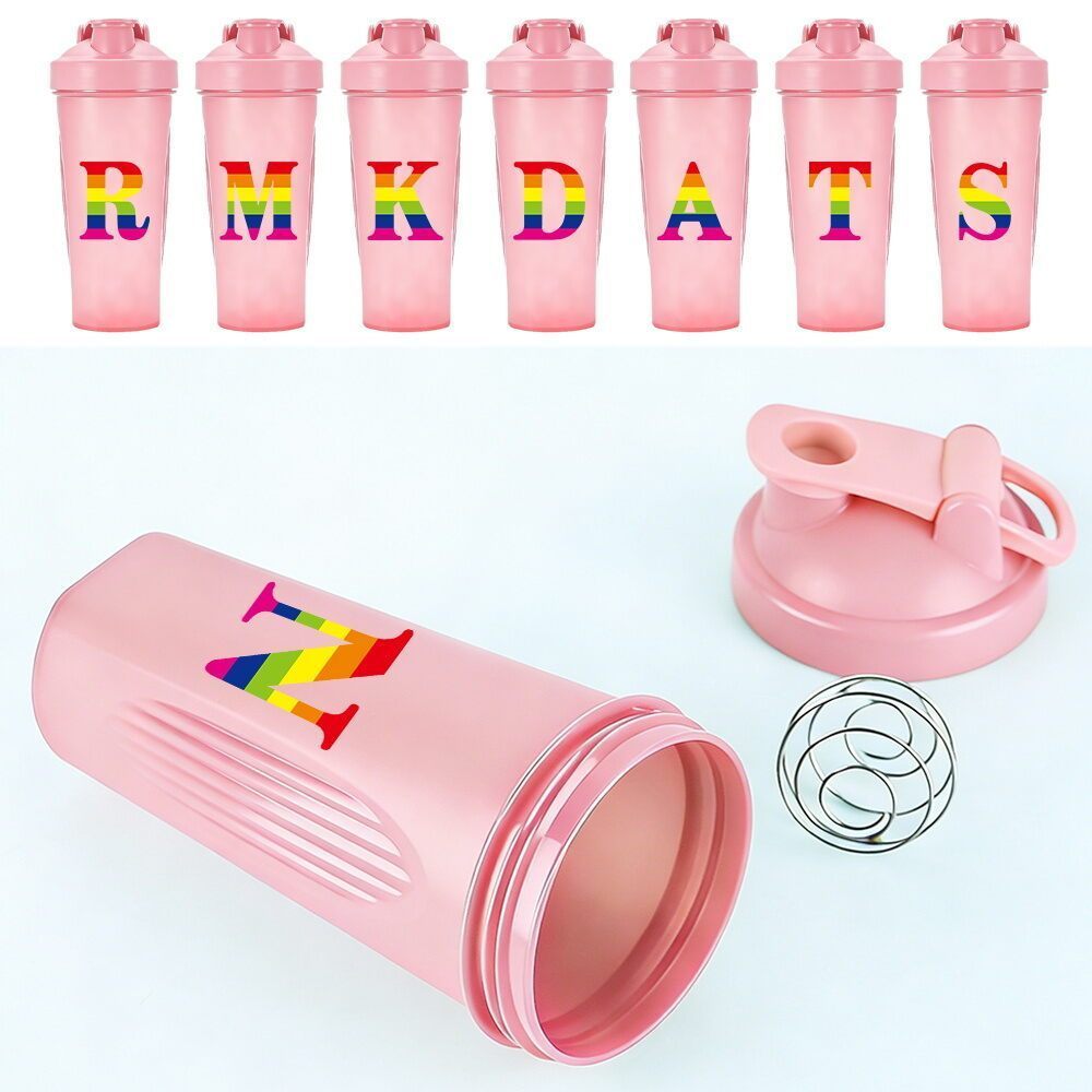 แก้วเชค Shaker Bottle / Shaker Cup with Mixing Ball Portable Sports Water Bottle BPA-Free Unisex rai