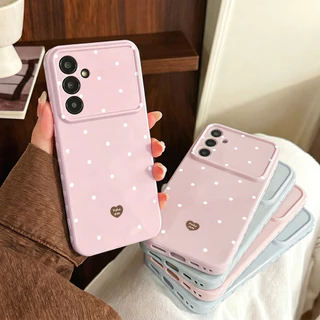 COD เคสมือถือ For Samsung A56 A57 A17 A07 A37 A27 5G A55 A36 A26 A12 A13 A14 A16 A06 A05S A54 4G มาการองรูปหัวใจฟองสบู่