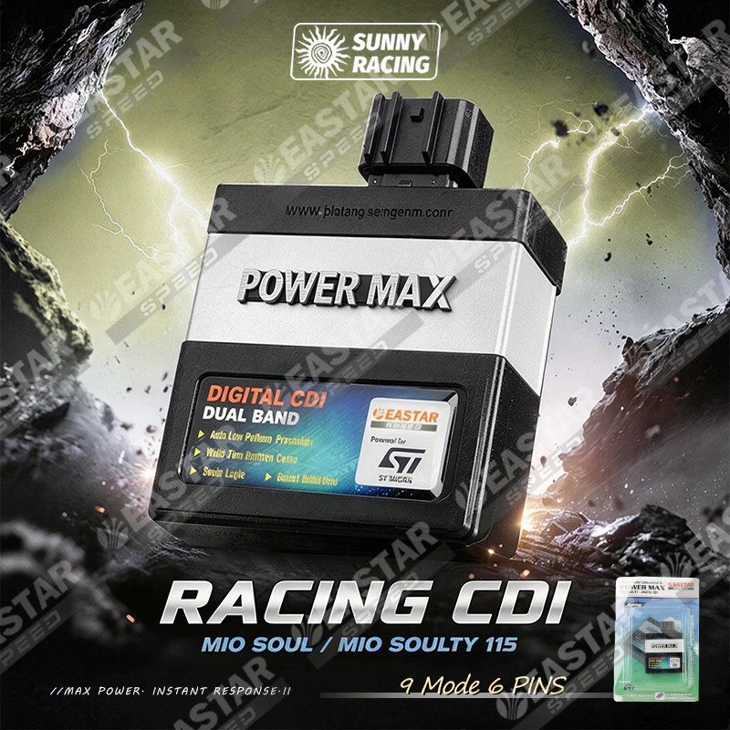6 PINS MIO Racing CDI for MIO SOUL/NOUVO Z Need Convertion 9 Mode #NOT MIO AMORE/SPORTY