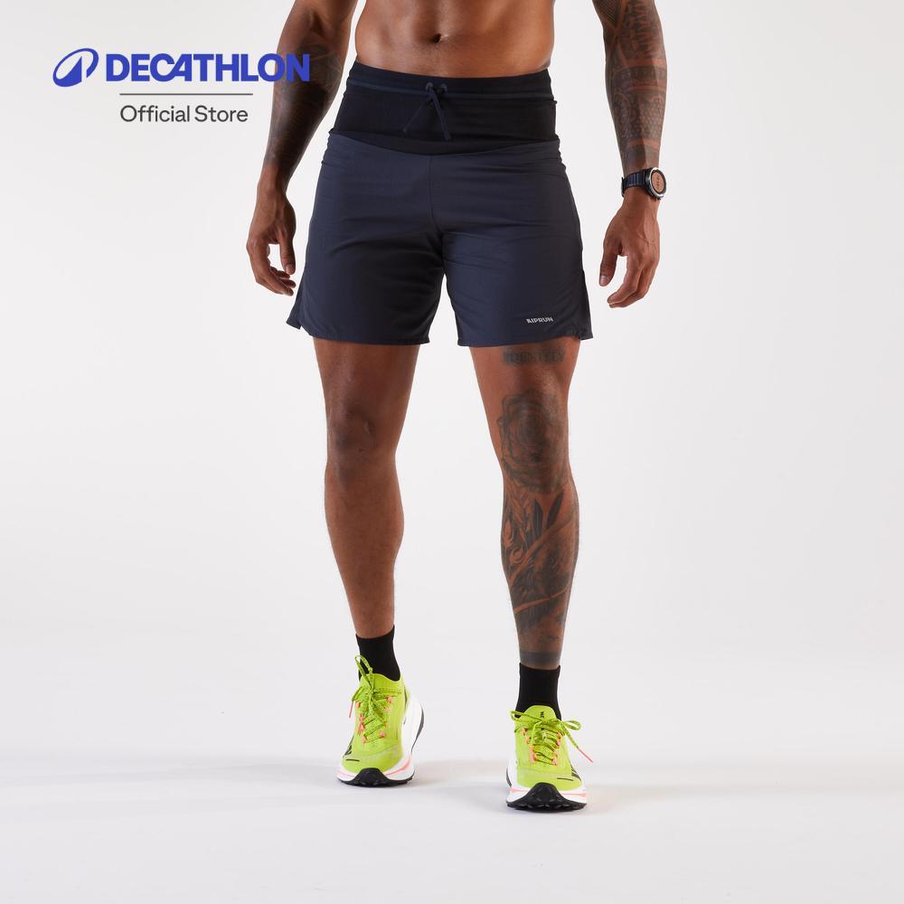 Decathlon Men'S Trail Running Shorts-Kiprun Run 900 Ultra กางเกงขาสั้นผู้ชายทรงหลวมสำหรับ ใส่วิ่งเทรล - Grey