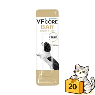 ( ยกกล่อง 20 ซอง ) VFcore BAR วีเอฟคอร์ บาร์ วิตามินบาร์สุนัข ขนมสุนัข สำหรับสุนัข ขนมหมา ขนาด 12g