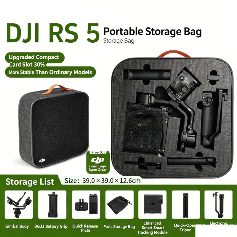 เหมาะสําหรับ DJI RS5 กระเป๋าเก็บแบบพกพา RoninS Ruying 5 มือถือ Gimbal Stabilizer ชุดรอบด้านกล่องป้องกันอุปกรณ์เสริมกรณี