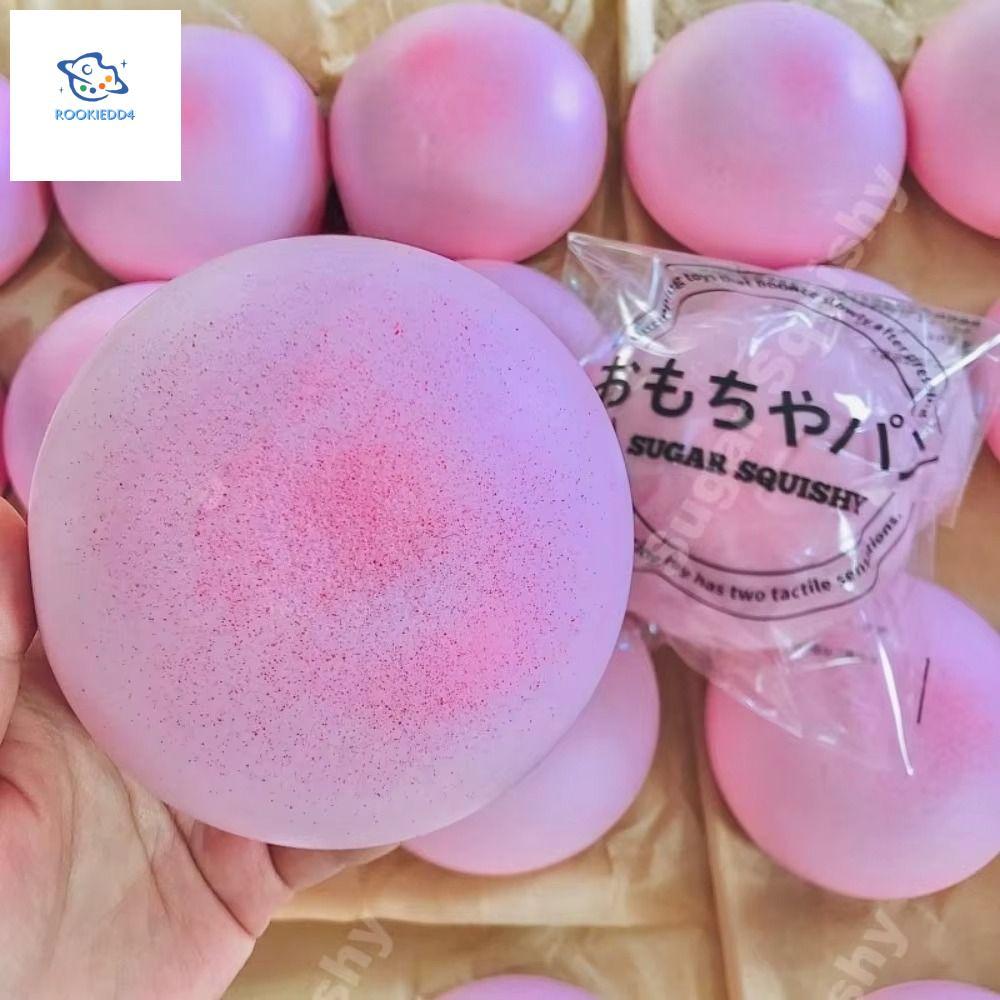 ROOKIEDD4 ขนมปัง Squishy, ช้า Rising Pinch Buns Squishy ของเล่น, นักเรียนสีชมพูจําลองดูดนิ้วมือ Sensory ของเล่นผู้ใหญ่เด็ก