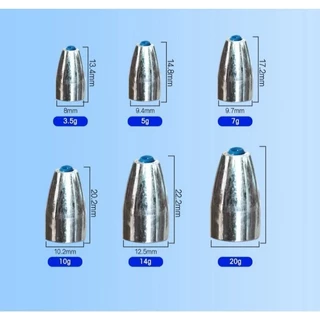 10 ชิ้น ตะกั่วถ่วงน้ําหนัก พร้อมแกนถ่วงน้ําหนัก พลาสติกนิ่ม สําหรับตกปลา รูปปลา ะกั่วตกปลา ตะกั่วทรงจรวด