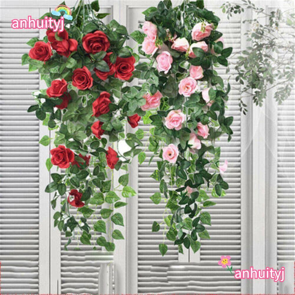ANHUITYJ ประดิษฐ์ Vine พืชงานแต่งงานบ้าน Vine ตกแต่งสวน