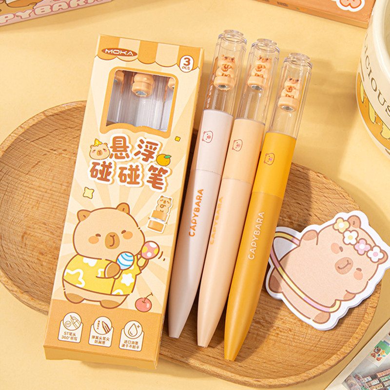 ปากกาเจลลายการ์ตูน Kapi แบบหมุนได้ พร้อมตุ๊กตาน่ารัก รูปที่ 2