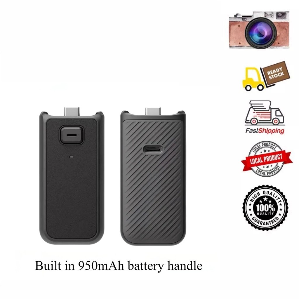 【แท้ ดั้งเดิม】มือจับแบตเตอรี่ Dji Osmo Pocket 3/4 สําหรับ Osmo Pocket 3/4