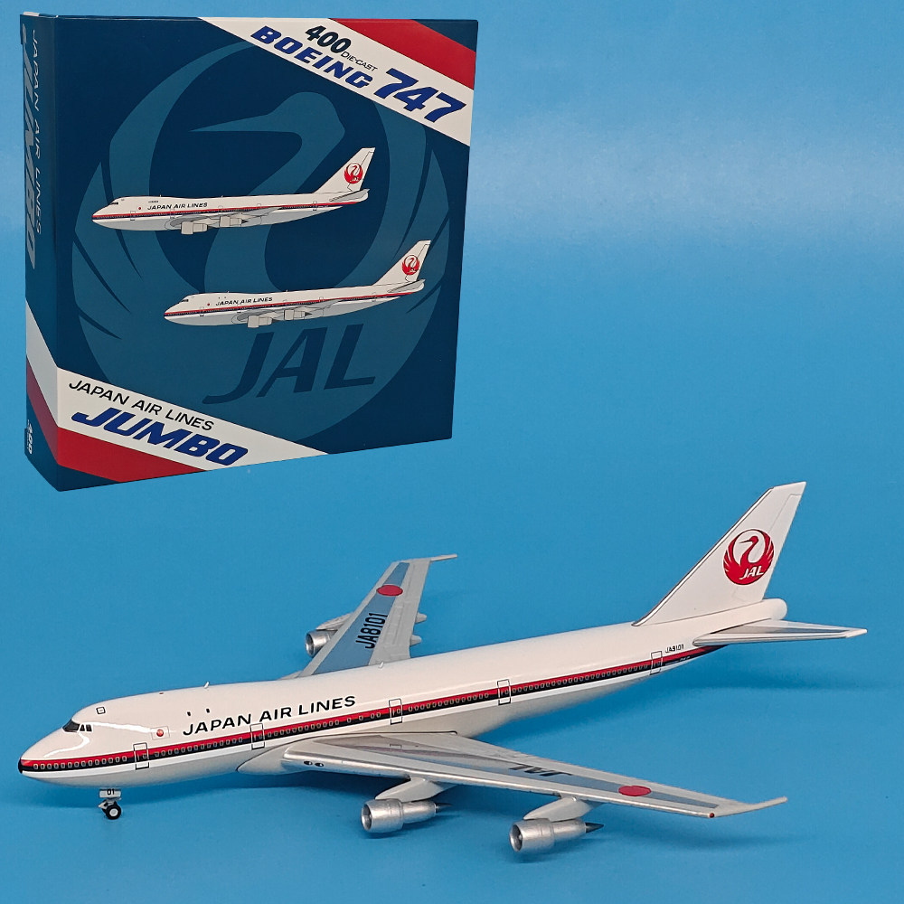 Speedy Shipment-JET1: 400 Japan Airlines Boeing 747-146 เครื่องบินโดยสาร JA8101-JA8116 Tsurumaru โมเ