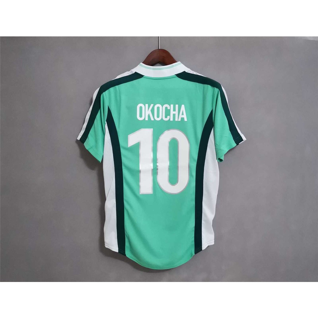 1998 Nigeria เสื้อฟุตบอล Retro OKOCHA คุณภาพสูงที่กําหนดเอง