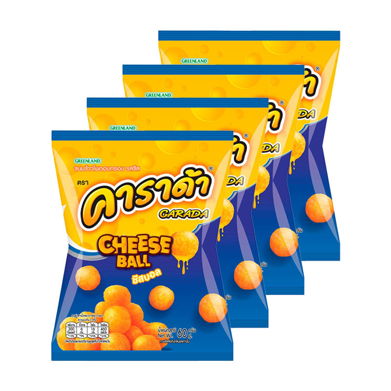 คาราด้า ชีสบอล 60 ก. x 4 (CARADA Cheese Ball 60 g x 4)