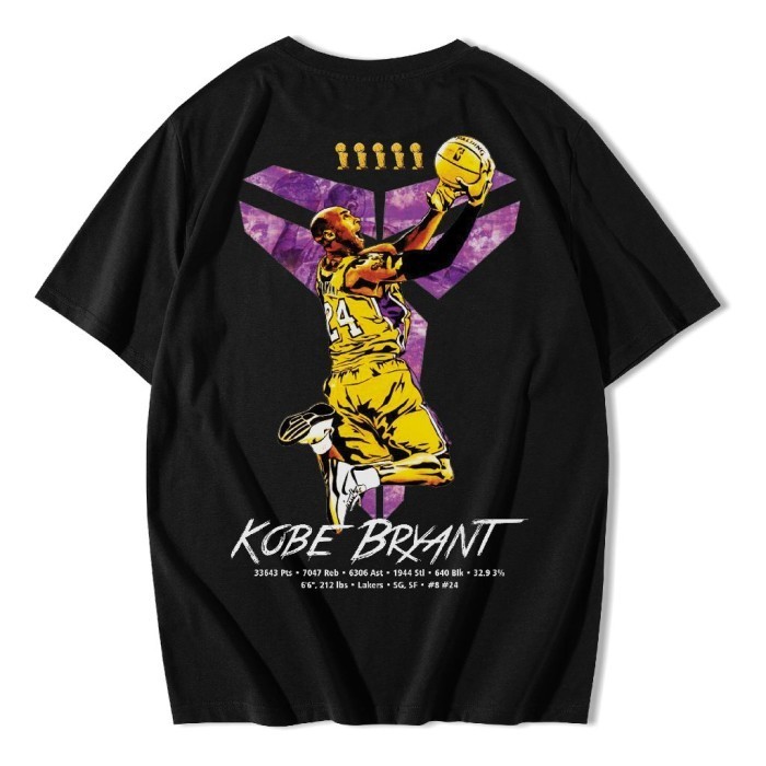 เสื้อยืด BAJU Distro 24S  T-SHIRT - KOBE BRYANT TITLE T-SHIRT - NEW CHAPTER T-SHIRT PREMIUM COTTON 2