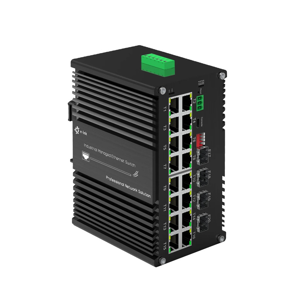 จัดส่งเฉพาะจุด ขายดีที่สุด Industrial L2+ 16-Port 10/100/1000T 802.3at PoE + 4-Port 1000X SFP Manage