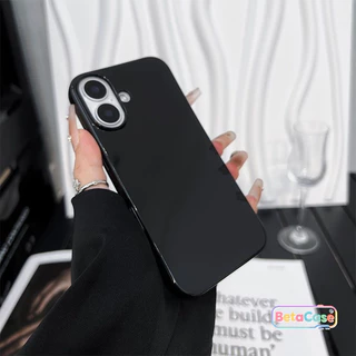 เคสไอโฟนเจลลี่สีพื้นมินิมอลเรียบหรู 17Pro/16/15/14/13/12/11/ProMax/7G/7/8Plus/XS/XR/SE2/SE3