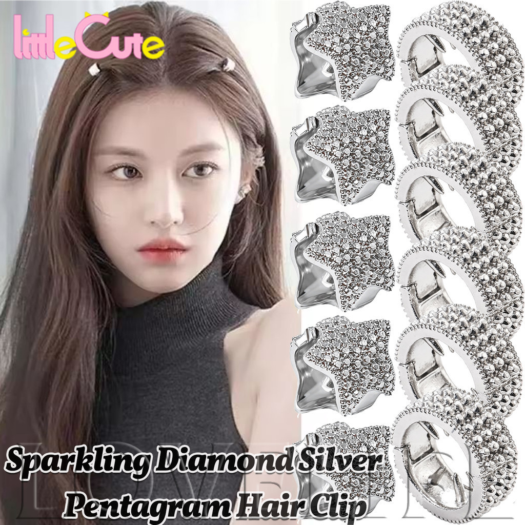 [FASHION] กิ๊บติดผมหน้าม้าทุกวัน | กิ๊บติดผมโลหะสีเงินสําหรับผลิตภัณฑ์ดูแลผิวล้างหน้าและภาพถ่ายเรซินน้ําหนักเบาสําหรับนักเรียนผู้หญิง /รายการร้อน