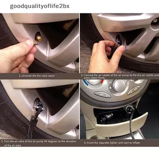 [ใหม่] แบบพกพา 12V 300psi Mini Airpressor ปั๊มยาง Tyre Inflator 15LPM Quily Inflatable รถ Tyre Inflator ชุดปั๊มอัตโนมัติ [TH]