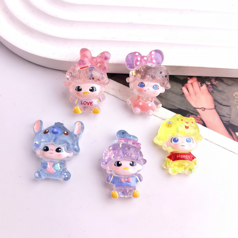 10 ชิ้น Shinny Dimoo Boy เรซิ่น Charms สําหรับ DIY(9-333)