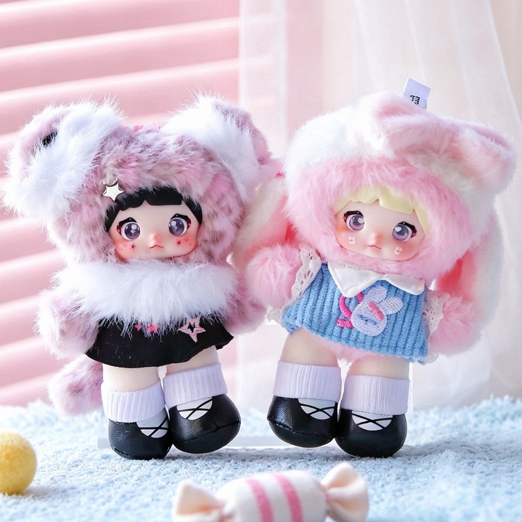 Nommi Pink Energy Series ไวนิลจี้ตุ๊กตากล่องตาบอดตุ๊กตา Action Figurines เครื่องประดับของเล่นอินเทรนด์คริสต์มาสประณีตของขวัญ