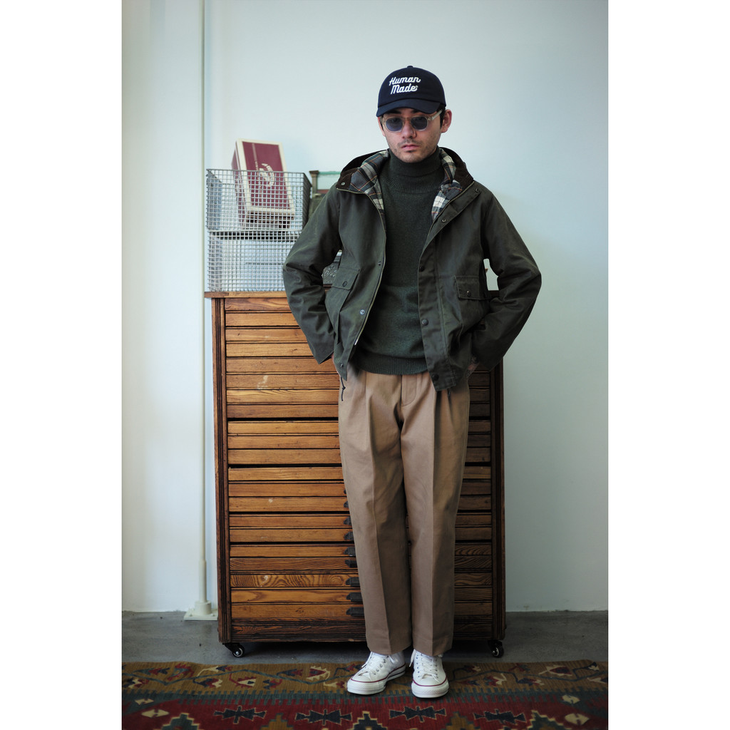 Vintage Labour union Labour union Retro Oil Wax ผ้าตกปลา Hooded Jacket Jacket KZ-7