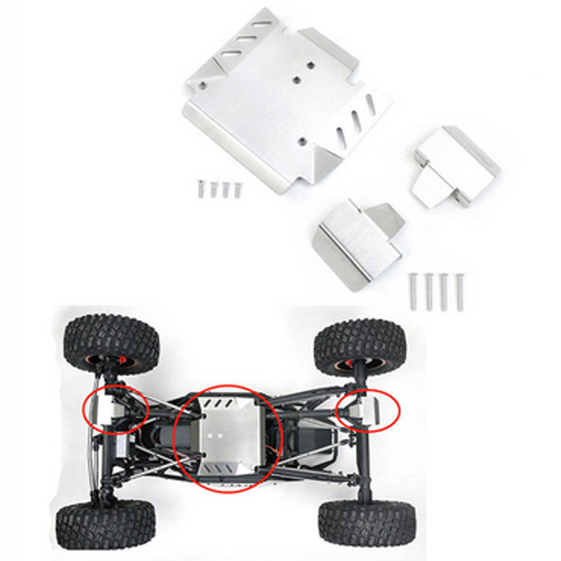 แชสซีเกราะป้องกันอัพเกรดสําหรับ Axial RBX10 Ryft 1/10 RC Crawler รถ