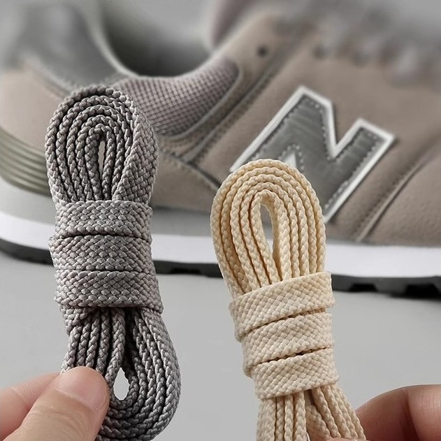 เชือกรองเท้ากลม สายเชือกรองเท้า เหมาะสําหรับ New Balance NB Shoelace Rope Grey Original 574/996 รองเ