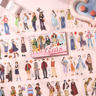 Journamm 50 แผ่น Embellishments สติกเกอร์หนังสือสําหรับ Journaling Scrapbooking การ์ดทํา DIY หัตถกรรม Collage สติกเกอร์