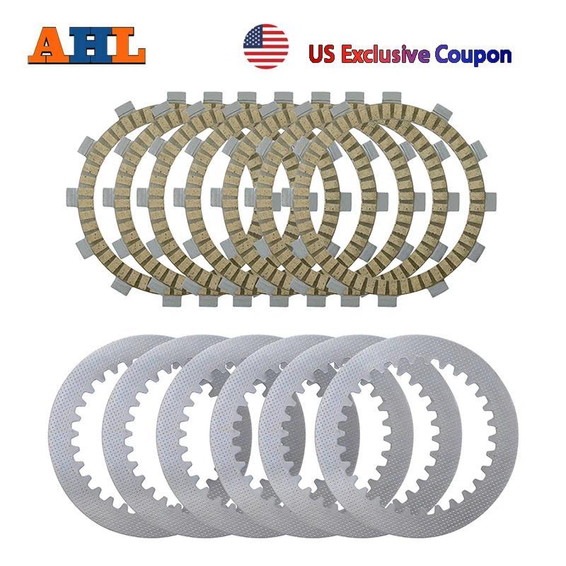 AHMotorcycle Clutch Friction Plates & Steel Plate Kit For KAWASAKI KDX200 KDX200SR KL250 KLX250 KLX2