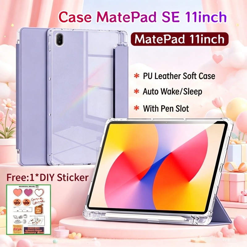 เคส Huawei MatePad SE 11 นิ้วพร้อมช่องเสียบปากกาเคสแม่เหล็ก HUAWEI MatePad 11 นิ้วพร้อมเคส MatePad S
