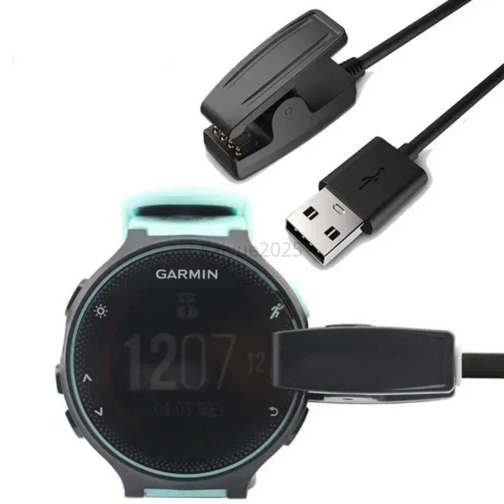 KYBD USB Charger สําหรับ Garmin Lily 2 Smartwatch สายชาร์จ Forerunner 30/35/235/230/630/735 XT สาย Vivomove Trend/HR Approach S20