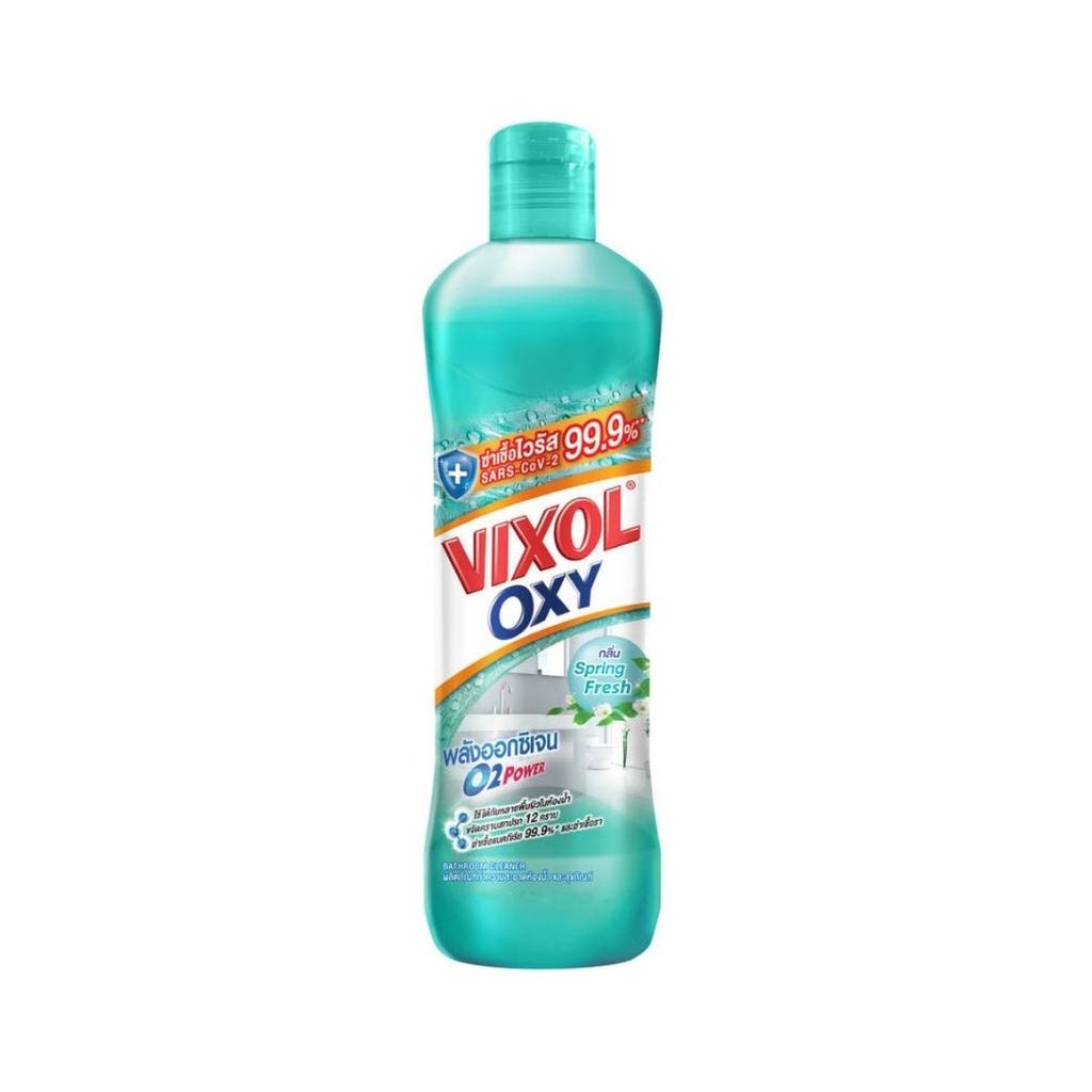 วิกซอล ออกซี่น้ำยาล้างห้องน้ำสีเขียวมิ้นท์ Vixol Oxy Bathroom Cleaner Green 700ml.