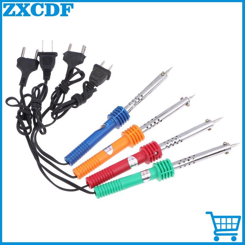 ZXCDF 40W ไฟฟ้าบัดกรีเหล็กบัดกรีปากกายุโรป/อเมริกันปลั๊กบัดกรีเหล็ก Pixel เครื่องมือแบบพกพา DIY เครื่องมือเชื่อมใหม่