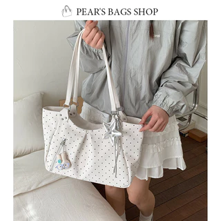 Pearsbags กระเป๋าสะพายไหล่ ใบใหญ่ กันน้ำ สไตล์เกาหลี เป็นที่นิยมมาก แฟชั่น มีให้เลือก 4 สี