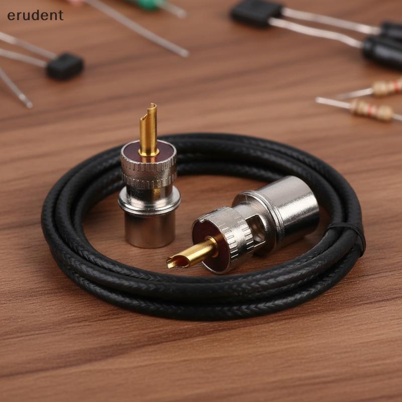 Erudent Precision PL259 Connector Plug สําหรับ RG8X RG213 เหมาะสําหรับวิทยุสมัครเล่นและเครือข่ายใหม่