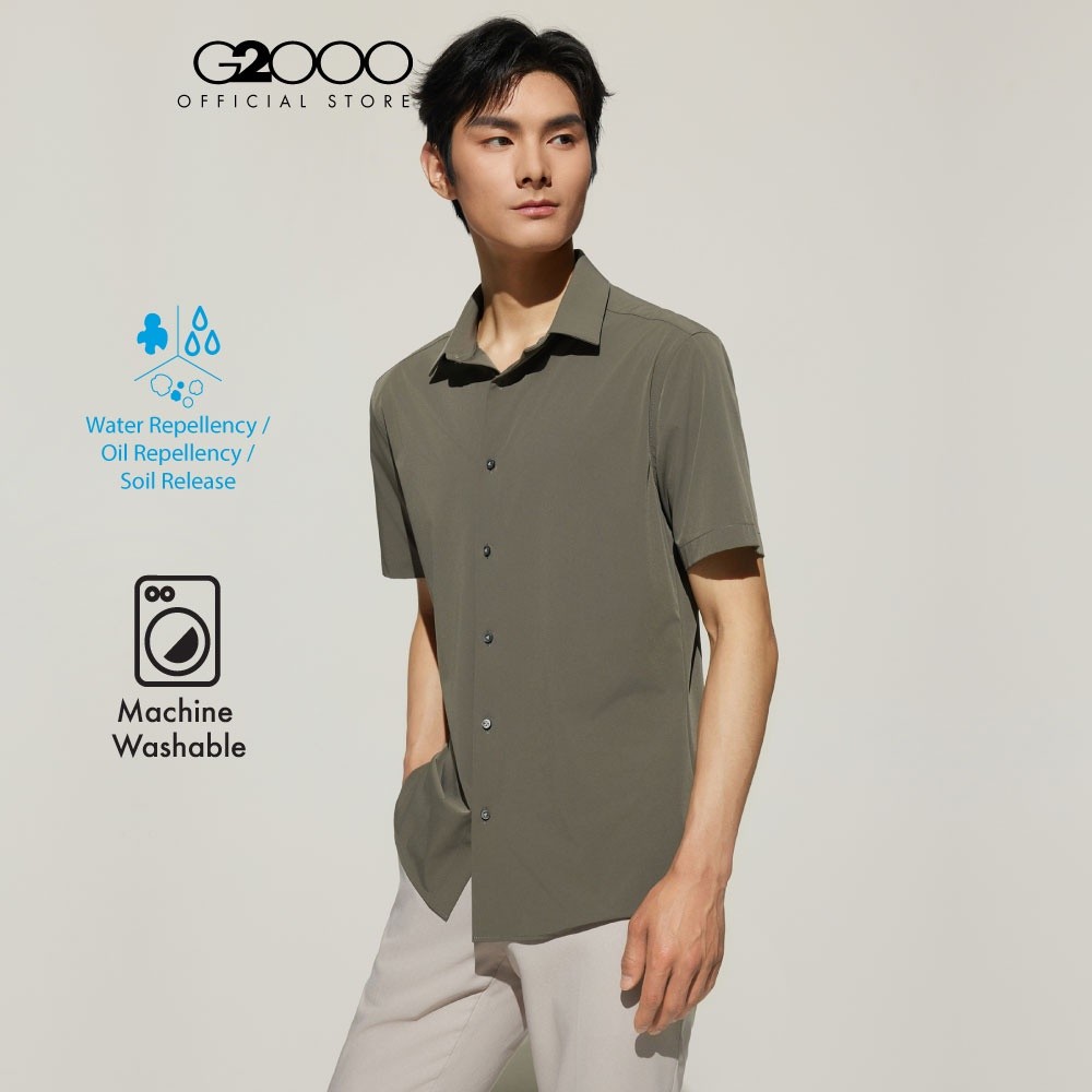 G2000 เสื้อเชิ้ตแขนสั้นลำลองสำหรับผู้ชาย รุ่น 5113701245 GREEN