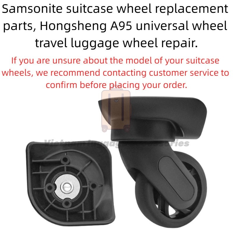 2 ชิ้น Samsonite กระเป๋าเปลี่ยนล้อ Hongsheng A95 Universal Caster | อะไหล่ซ่อมกระเป๋าเดินทาง| Fit Mo