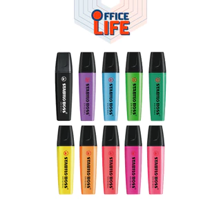 STABILO (สตาบิโล) ปากกาเน้นข้อความ ปากกาไฮไลท์ Boss รุ่น Original /Pastel /Nature ชนิดหัวตัด ( 1 ด้าม )
