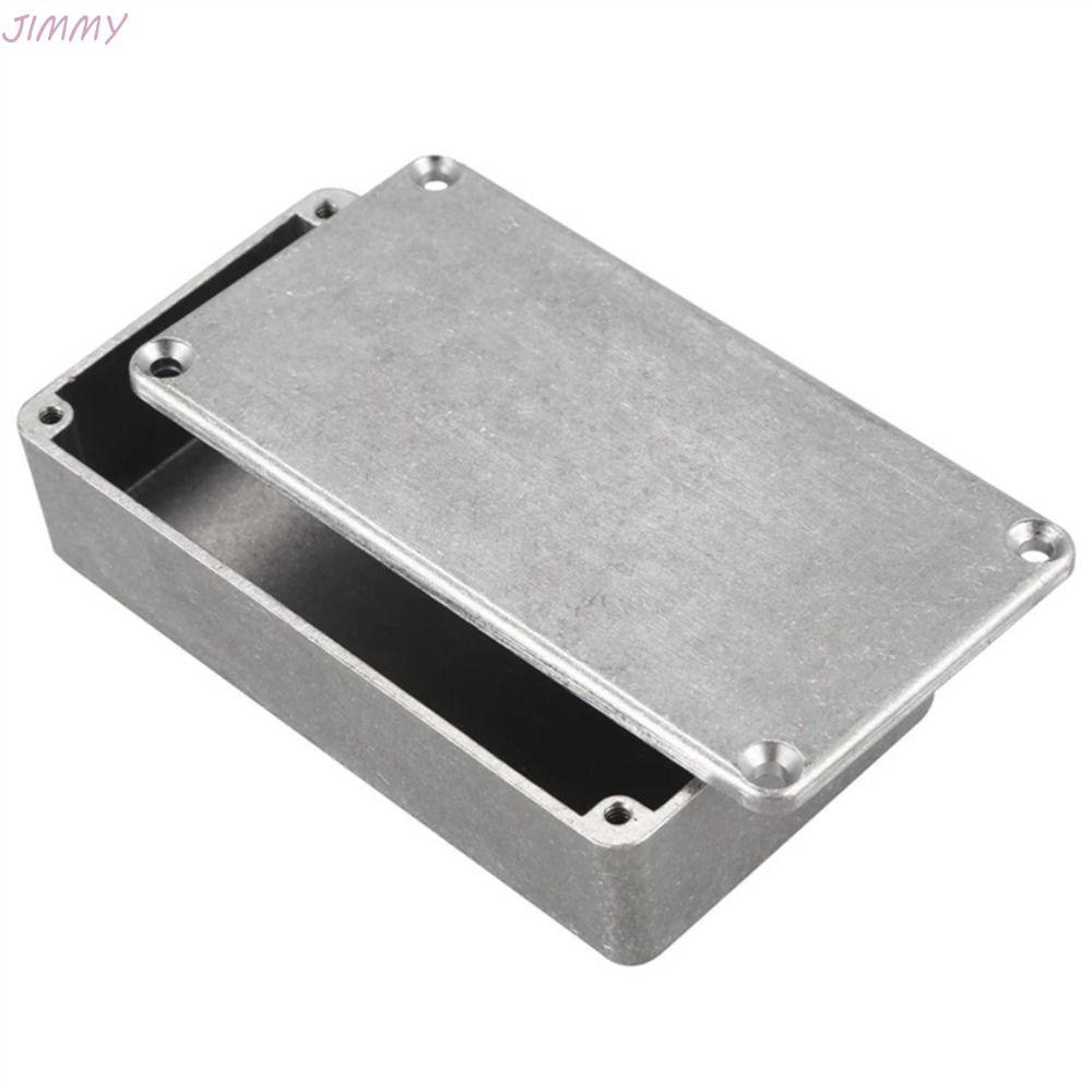 JIMMY Effects Pedal Enclosure, 1590B Aluminium Aluminium Stomp Box, Durable Replacement Guitar Effect Cases Silver Guitar Accessories
