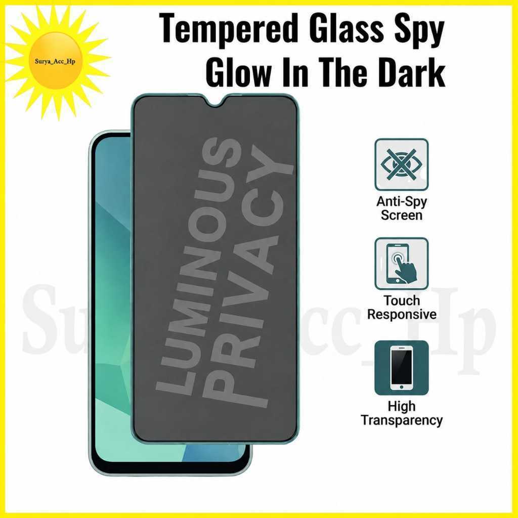 กระจกนิรภัย Glow In The Dark Spy สําหรับ Xiaomi Pocophone C40 F3 F3 Gt F4 F5 Gt F5 Pro F6 F6 Pro F7 